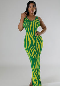 Summer Safari dress green