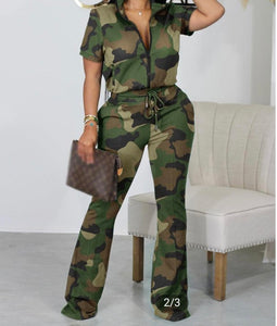 Camouflage pants 2-piece set