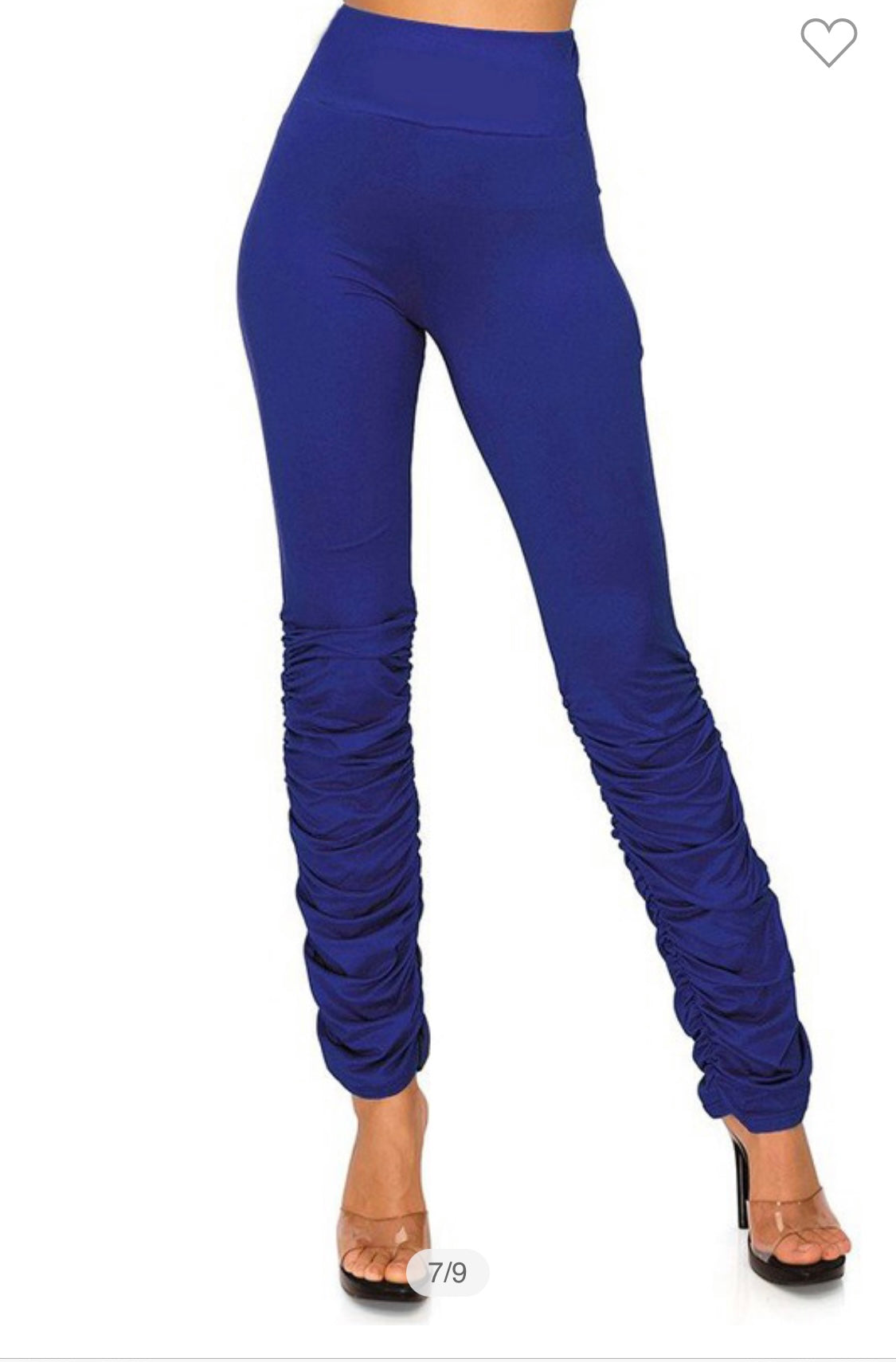 Leggings High waist pants - Royal blue