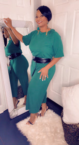 Jumpsuit crop - green