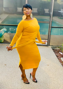 Two piece skirt set Mustard yellow