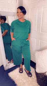 Jumpsuit crop - green